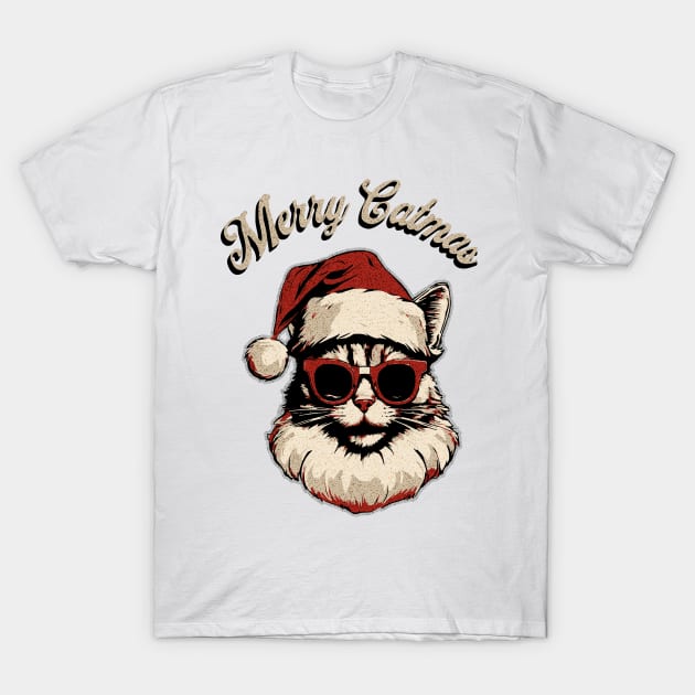 Merry Catmas T-Shirt by Maison de Kitsch